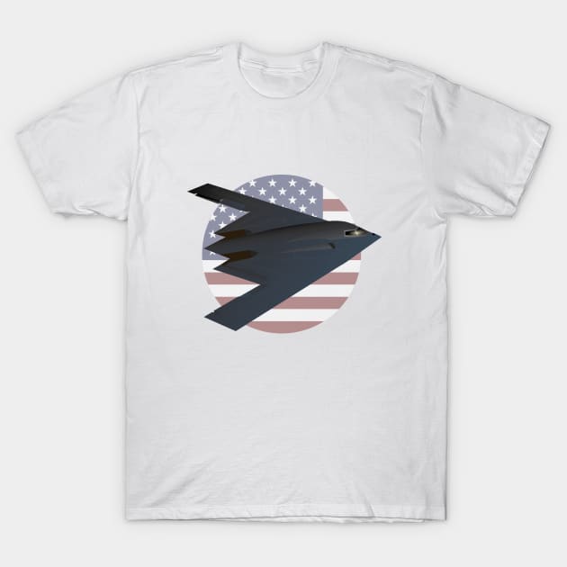 American Stealth Bomber B-2 Spirit T-Shirt by NorseTech